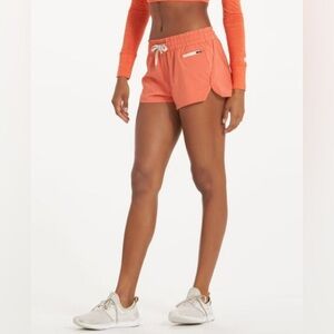 Vuori Women's Athletic Shorts in Coral